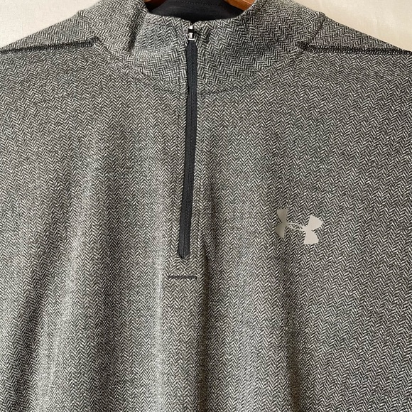 Men’s XL/TG/EG Under Armour Long sleeve pull over Gray Threadborne Shirt. - Picture 5 of 10